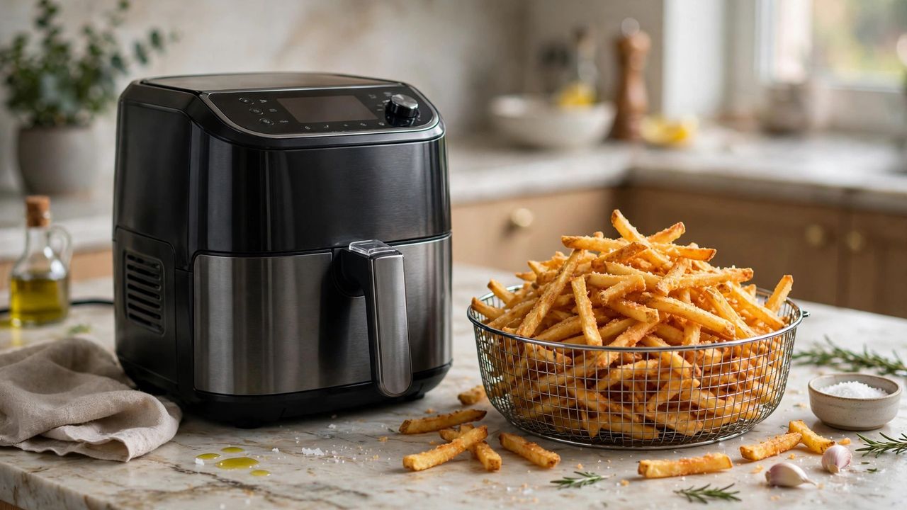 Heißluftfritteuse Rezepte 2026: 15 einfache Gerichte — knusprig, schnell, gesund