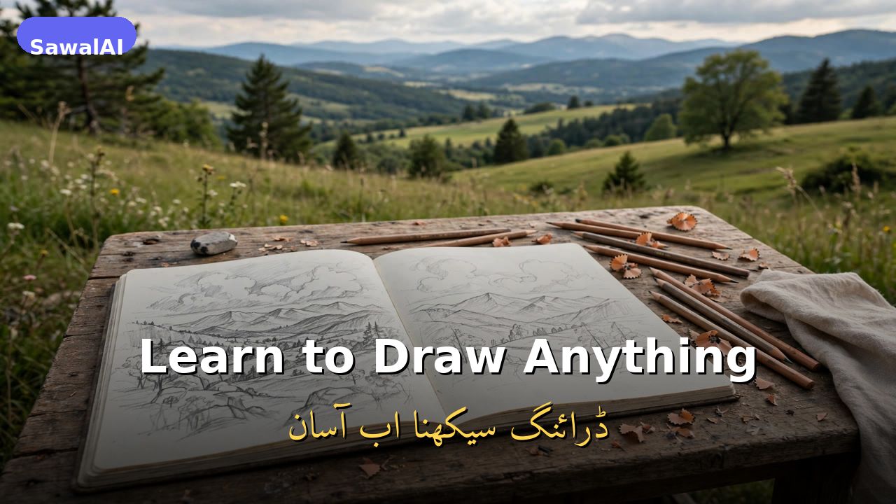 تعلّم رسم أي شيء: دليل المبتدئين (الأشكال والظلال والتدريب اليومي)