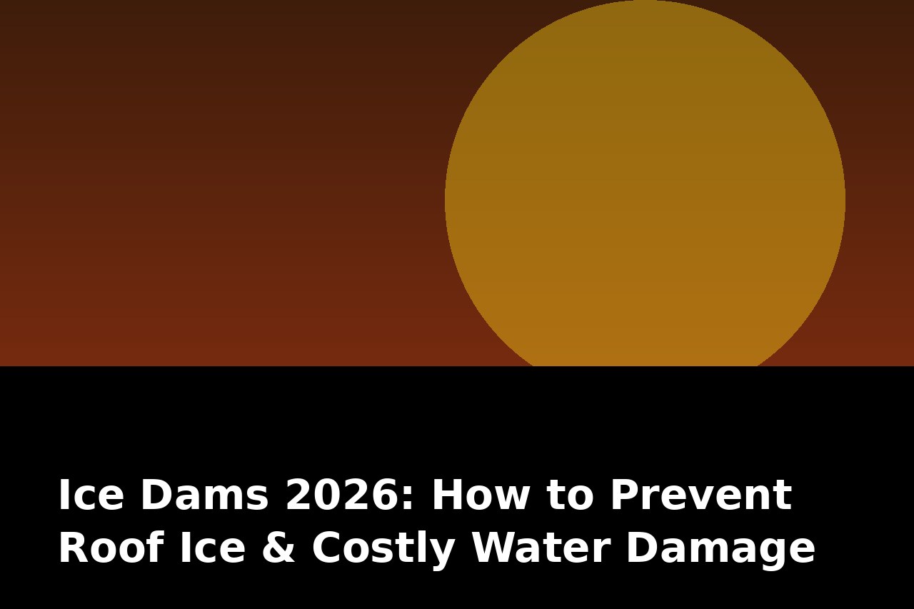 Ice Dams 2026: How to Prevent Roof Ice & Costly Water Damage