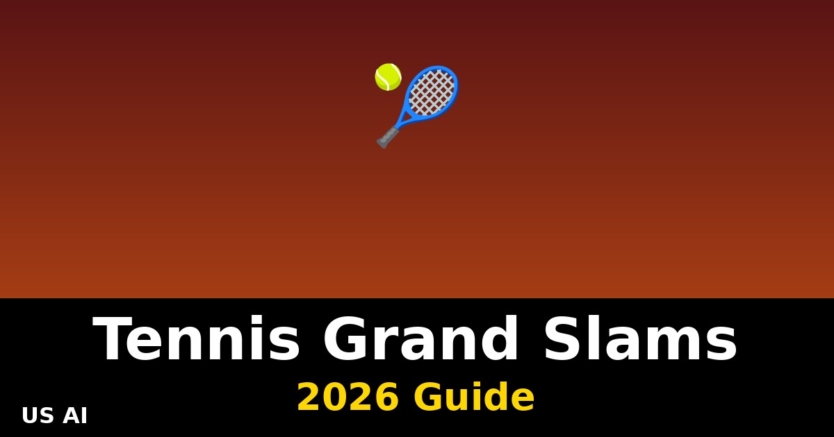 Grand Slams de Tênis Explicados: Calendário, Superfícies e Recordes 2026