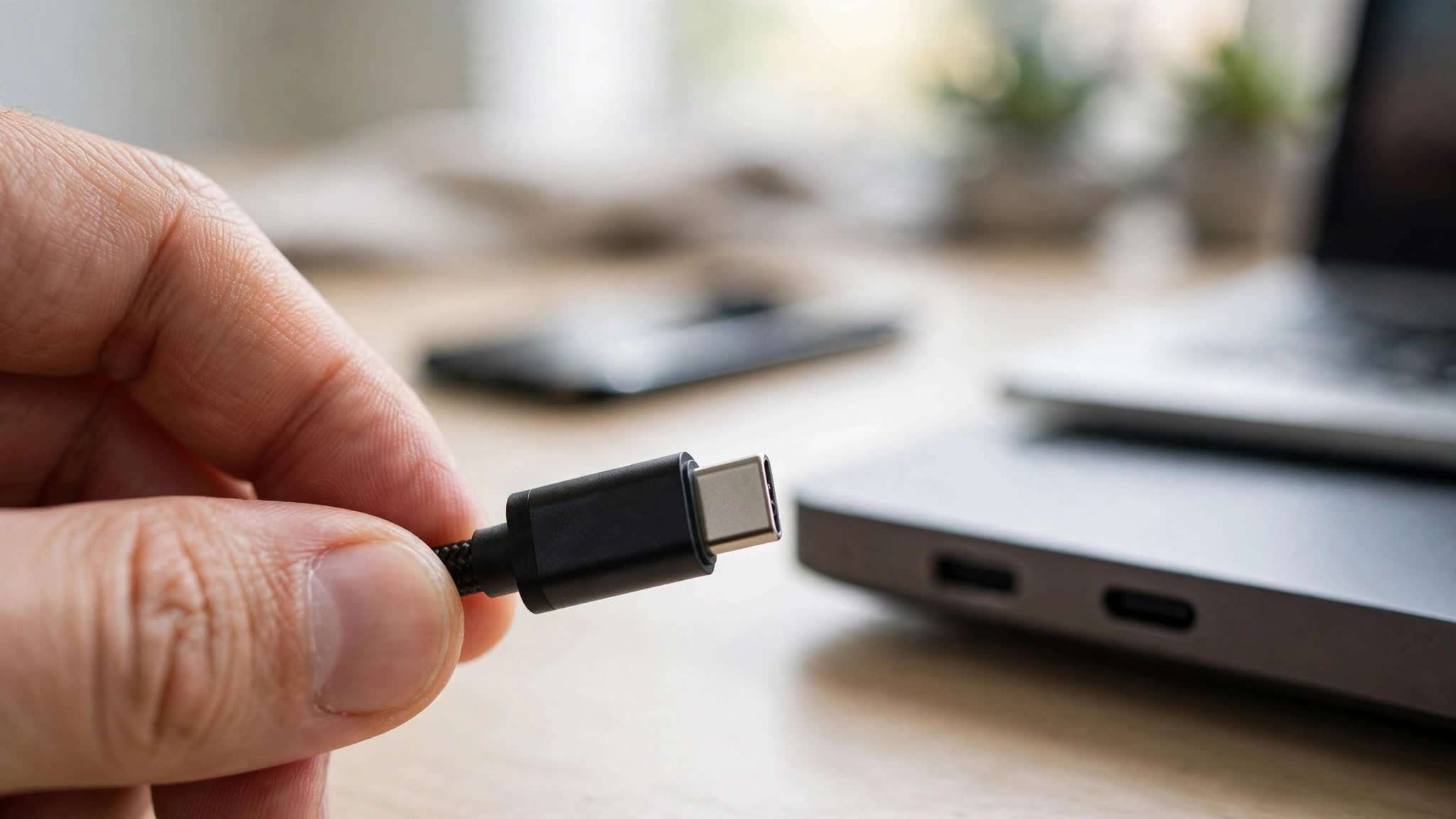 شرح USB-C: دليل الكابلات والسرعات والشحن 2026 — US AI